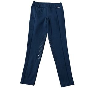 Kerrits Riding Breeches Kids XL Navy Blue Excellent Fleece Lined